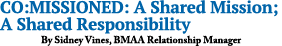CO:MISSIONED: A Shared Mission; A Shared Responsibility By Sidney Vines, BMAA Relationship Manager
