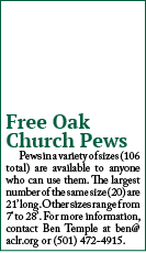 Free Oak Church Pews Pews in a variety of sizes (106 total) are available to anyone who can use them. The largest num...