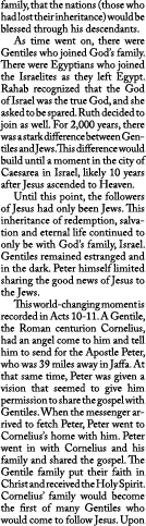 family, that the nations (those who had lost their inheritance) would be blessed through his descendants. As time wen...