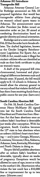 Arkansas AG Introduces Transgender Bill Arkansas Attorney General Leslie Rutledge announced on Feb  22 proposed legis   