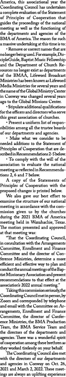America, this associational year the Coordinating Council has undertaken a complete evaluation of the Statement of Pr   