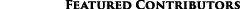 Featured Contributors