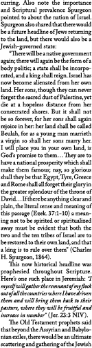 curring. Also note the importance and Scriptural prevalence Spurgeon pointed to about the nation of Israel. Spurgeon ...