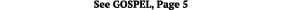 See GOSPEL, Page 5