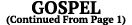 GOSPEL (Continued From Page 1)